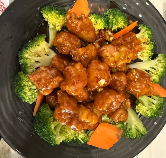 General Tso's Shrimp Dinner.