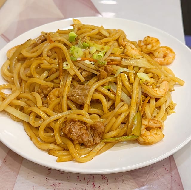 Yaki-U-Don Dinner.